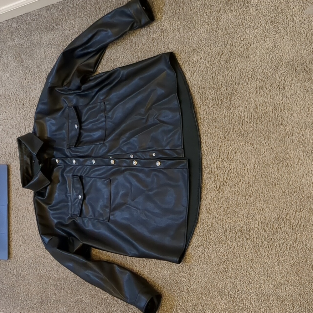Faux Leather Jacker